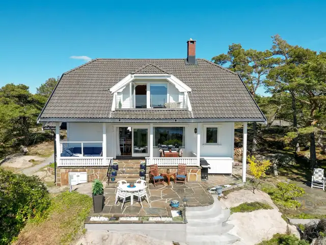 Flott, romslig familiehytte med herskapelig preg, fantastiske sol- og utsiktsforhold - søndre Kråkerøy — bilde 4