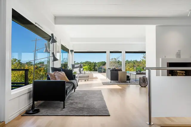 Arkitektegnet, elegant og innholdsrik 60-talls villa - ved Skrenten på Begby — bilde 30
