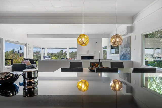 Arkitektegnet, elegant og innholdsrik 60-talls villa - ved Skrenten på Begby — bilde 31