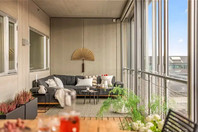 When location matters. Large penthouse flat - new in 2021 - three bedrooms, two bathrooms, approx. 30 m² glazed veranda. Kråkerøy — image 29