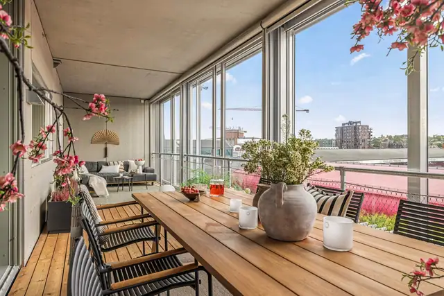 When location matters. Large penthouse flat - new in 2021 - three bedrooms, two bathrooms, approx. 30 m² glazed veranda. Kråkerøy — image 31
