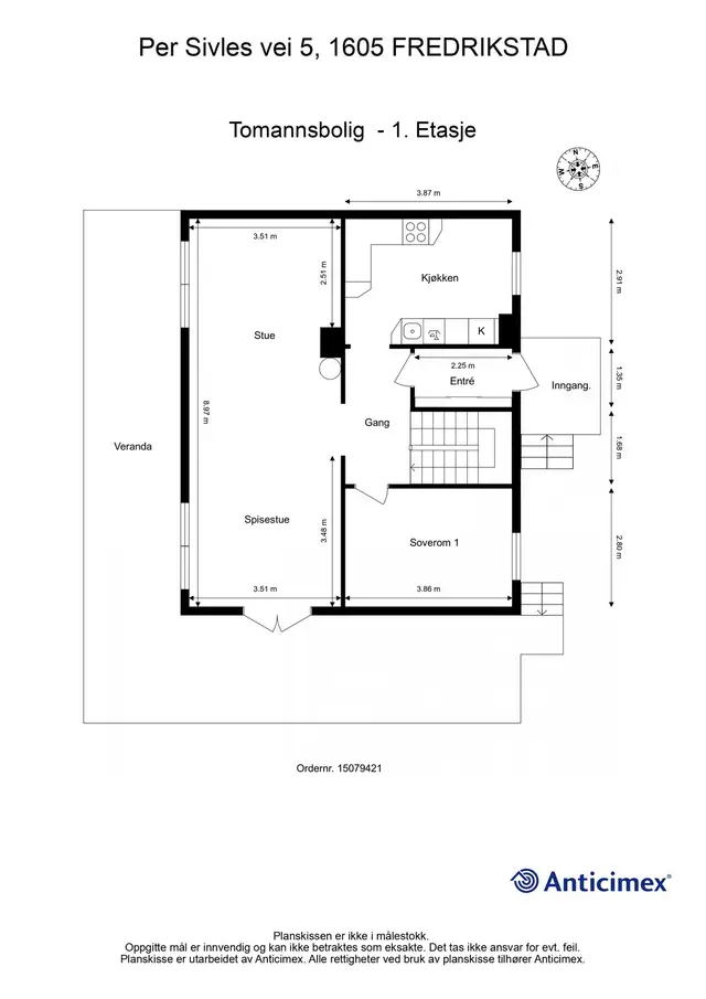 Generously sized detached house (registered as a semi-detached house) with large garage - Skovbølet above Wilbergjordet — image 8