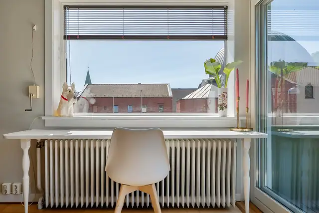 Store vinduer gir godt lysinnslipp