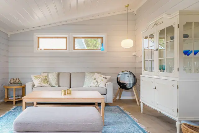 Høstpris! Koselig hytte m/anneks og kort vei til nydelig sandstrand. Bilvei helt frem og mulighet for båtplass. — bilde 18