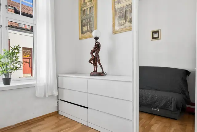 Her er det også plass til oppbevaring.