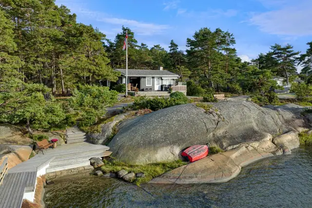 Svært idyllisk hytteperle på Siljeholmen