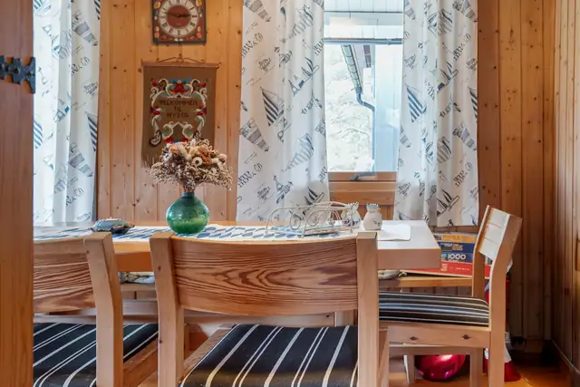 Koselig hytte med effektiv planløsning og fine, solrike uteplasser - Papper — bilde 13