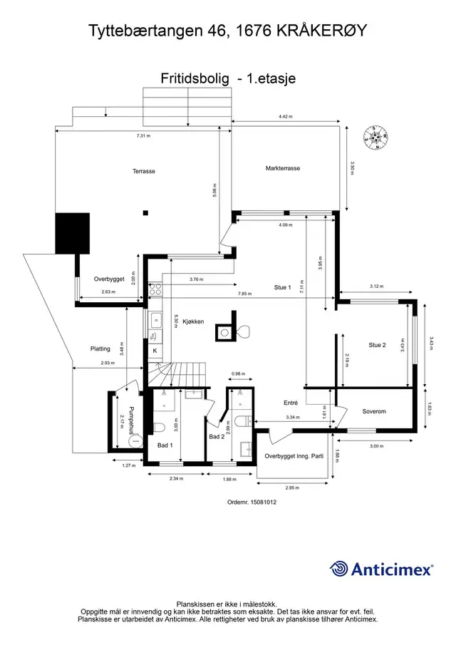Plan 1. etasje