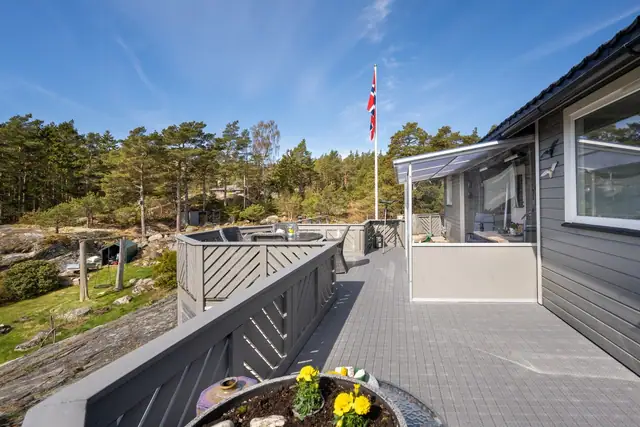 Moderne og romslig hytte, nydelig belligende i Gjøkvika på Søndre Sandøy — bilde 19