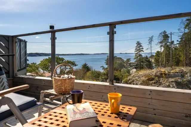 Uteplass med skjerming