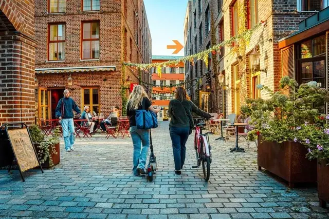 Her har du tilgang til hele 5 store, felles takterrasser.